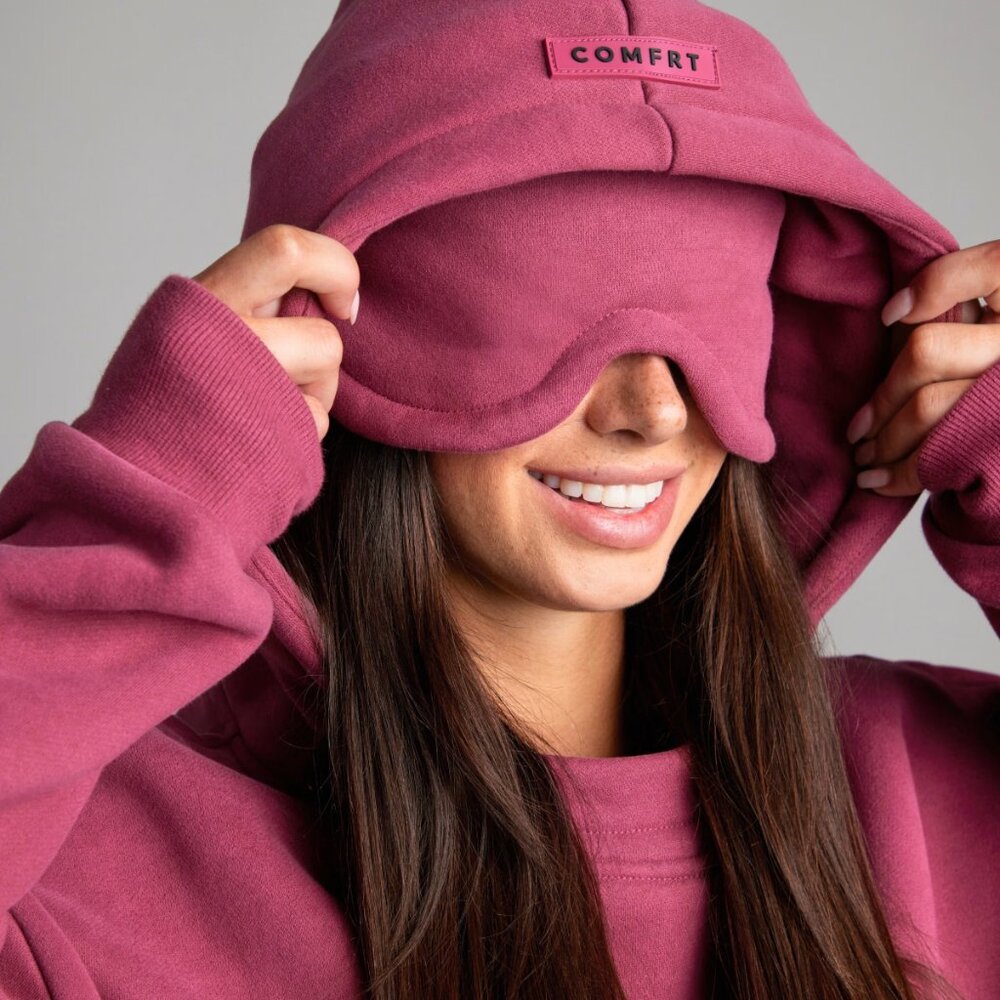 COMFRT Airplane Mode Travel Hoodie | BERRY M